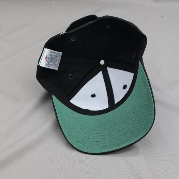 Vintage Hat - Nike White Swoosh Black Body - Adult Snapback - Picture 8 of 9